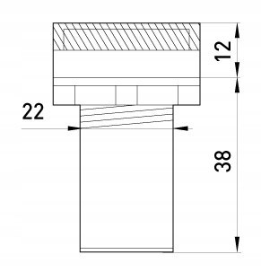 E.NEXT e.pb.ad.stand.22.22.d.s.blue - Wskaźnik LED niebieski 220V 22mm