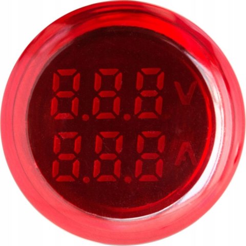 E.NEXT e.ad22.va - Wskaźnik napięcia i prądu LED ?22mm 50-500V 5-100A z przekładnikiem
