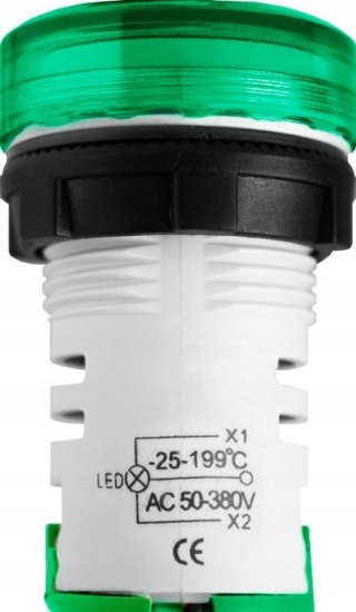 E.NEXT e.ad22.temp - Wskaźnik temperatury 22mm 50-380V AC