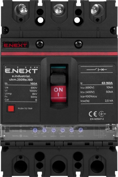 Wyłącznik mocy 160A 3P z wyz.elektronicznym DPX