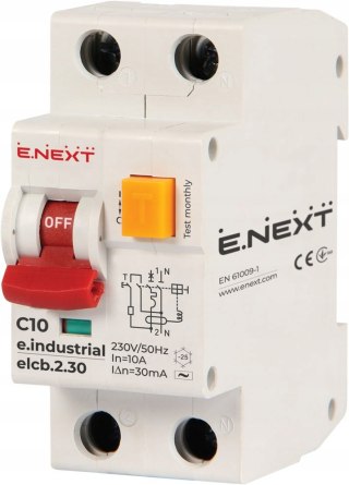 Wyłącznik różnicowo-nadprądowy ELCB C10 2P 30mA