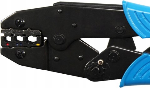 Zaciskarka praska do końcówek izolowanych 0,5-6 mm2 mechanizm zapadkowy