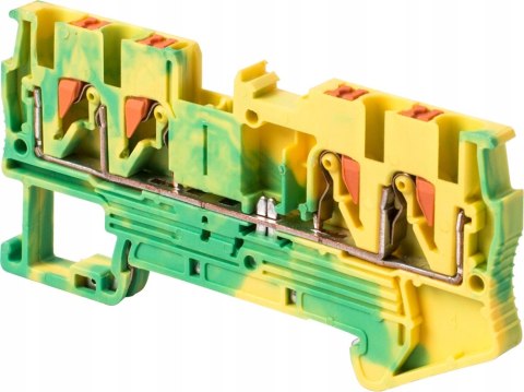 E.NEXT e.tc.z.din.spring.2,5.2-2 - Zaciskowa listwa uziemiająca na szynę DIN 2,5mm 4P