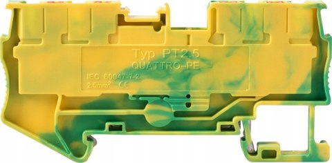 E.NEXT e.tc.z.din.spring.2,5.2-2 - Zaciskowa listwa uziemiająca na szynę DIN 2,5mm 4P