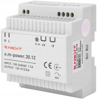 Zasilacz na szynę DIN em- 30W, DC12V