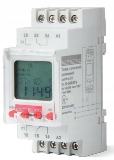 E.NEXT e.control.t10 - Astronomiczny dwukanałowy przekaźnik czasowy