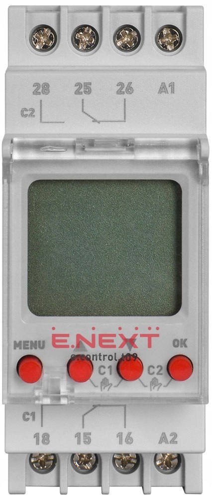 E.NEXT e.control.t09 - Elektroniczny dwukanałowy przekaźnik czasowy