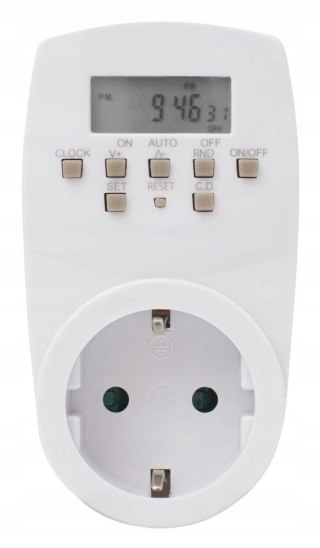Gniazdo elektroniczne czasowe 230V 8A