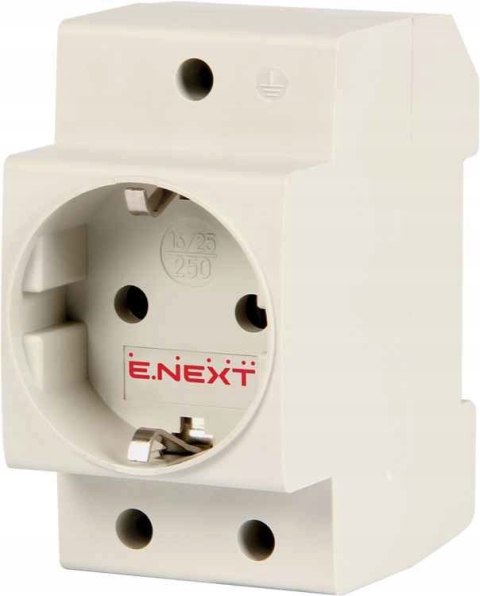 E.NEXT e.socket.pro.din.tms - Gniazdo modułowe na szynę DIN 230V z uziemieniem