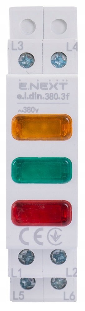 Lampka sygnalizacyjna na szynę din 3P 3 kolory