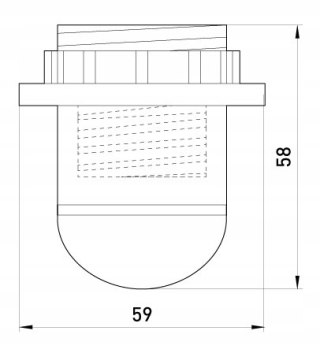 Oprawka plastikowa czarna z pierścieniem E27