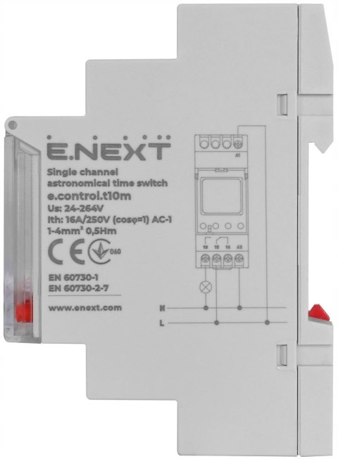 E.NEXT e.control.t10m - Przekaźnik astronomiczny jednokanałowy t10m