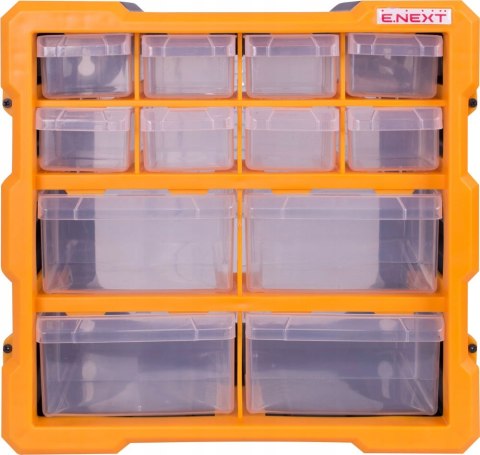 Plastikowy organizer ścienny 12-segmentowy 267x157x262mm