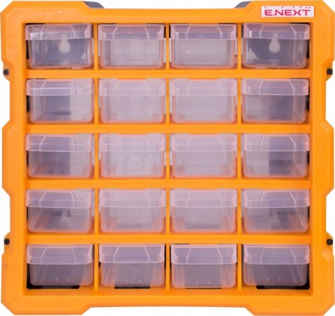 Plastikowy organizer ścienny 20-sekcyjny 267x157x262mm