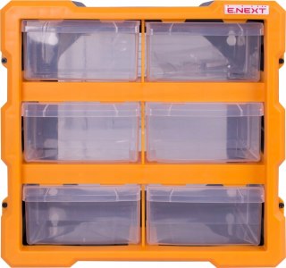 Plastikowy organizer ścienny 6-segmentowy 267x157x262mm