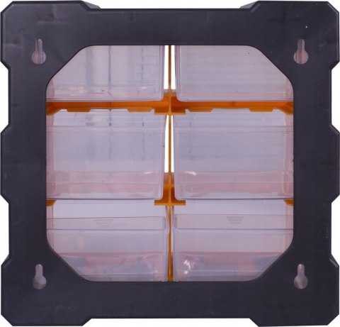 Plastikowy organizer ścienny 6-segmentowy 267x157x262mm