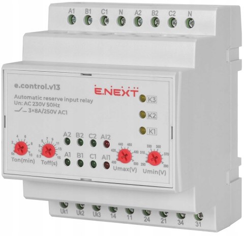 E.NEXT e.control.v13 - Przekaźnik auto. przełączania rezerwy sekcyjny