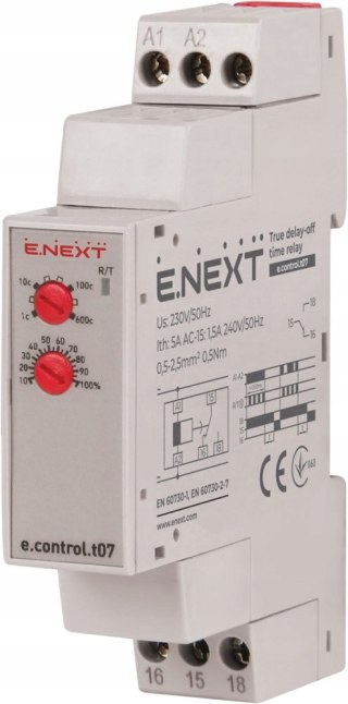 E.NEXT e.control.t07 - Przekaźnik czasowy opóźnienie wyłączenia