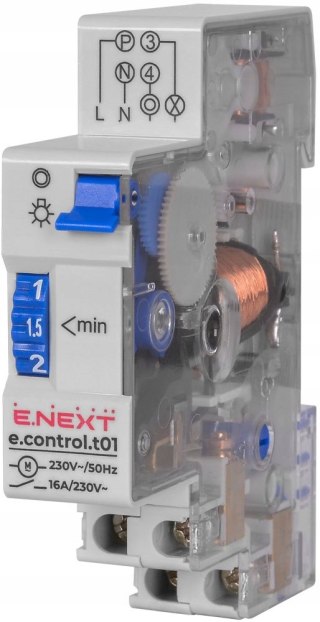 E.NEXT e.control.t01 - Przekaźnik czasu świecenia elektromechaniczny