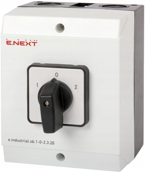 E.NEXT e.industrial.sb.1-0-2.3.100 - Przełącznik pakietowy w obudowie 3P 100A (1-0-2)