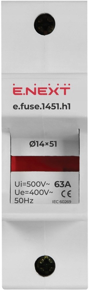 Rozłącznik bezpiecznikowy do wkładek 14x51 1P 63A