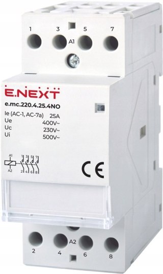 Stycznik modułowy 4P 40A 4NO 220V