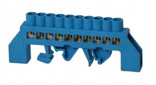 Szyna łączeniowa 10 wejść blue