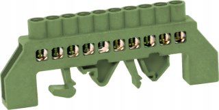 Szyna łączeniowa 10 wejść green