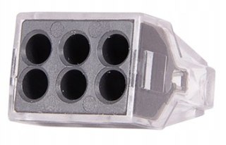 Uniwersalna złączka 6 wejść 1-2,5mm 50 szt.