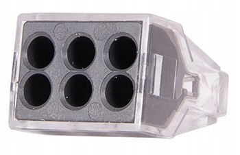 Uniwersalna złączka 6 wejść 1-2,5mm 50 szt.