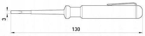 Próbnik napięcia 130x3 AC100-500V