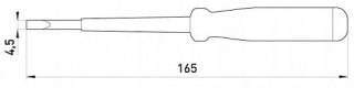 Próbnik napięcia 165x4,5 AC100-500V