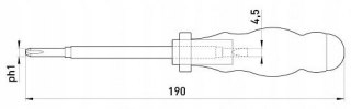 Próbnik napięcia AC100-500V