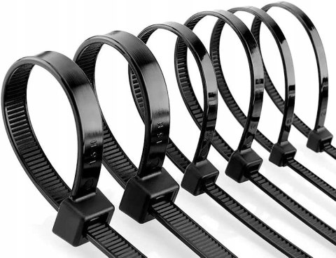 E.NEXT e.ct.stand.200.4.black - Opaska zaciskowa, czarna 4mm x 200mm (100szt.)