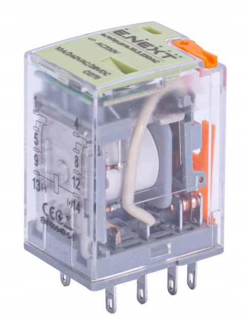 E.NEXT e.relay.pro.10.2.230AC - Przekaźnik pośredni e.relay.pro 10A 2 grupy 2p cewka 230V AC