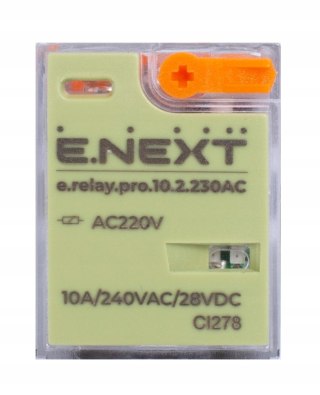 Przekaźnik pośredni e.relay.pro 10A 2 grupy 2p cewka 230V AC