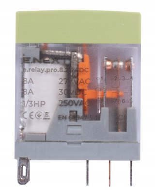E.NEXT e.relay.pro.8.2.24DC - Przekaźnik pośredni e.relay.pro 8A 2 grupy 2p cewka 24V DC