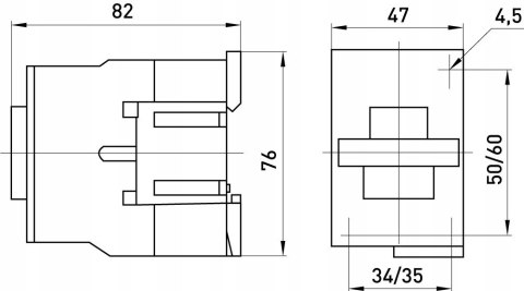 Stycznik e.pro.ukc.1.09.230.1NO 9A cewka 230V 1NO