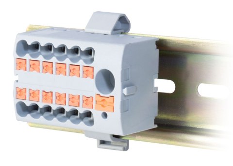 Uchwyt adapter na szynę DIN poziomy do bloków