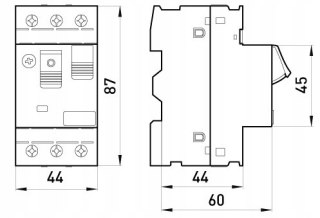 Wyłącznik silnikowy 0.63-1A